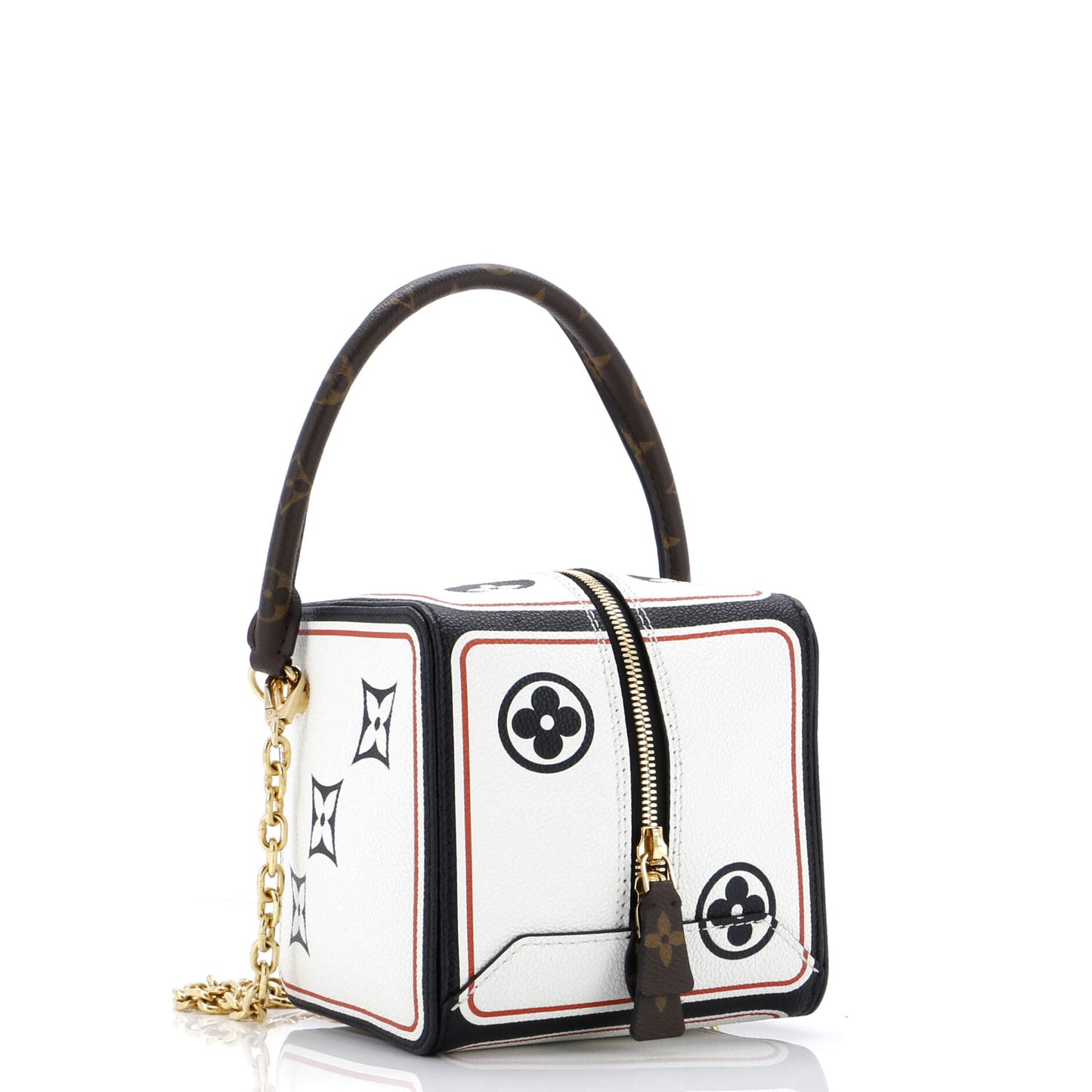 Square Bag Limited Edition Game On Leather with Monogram Canvas