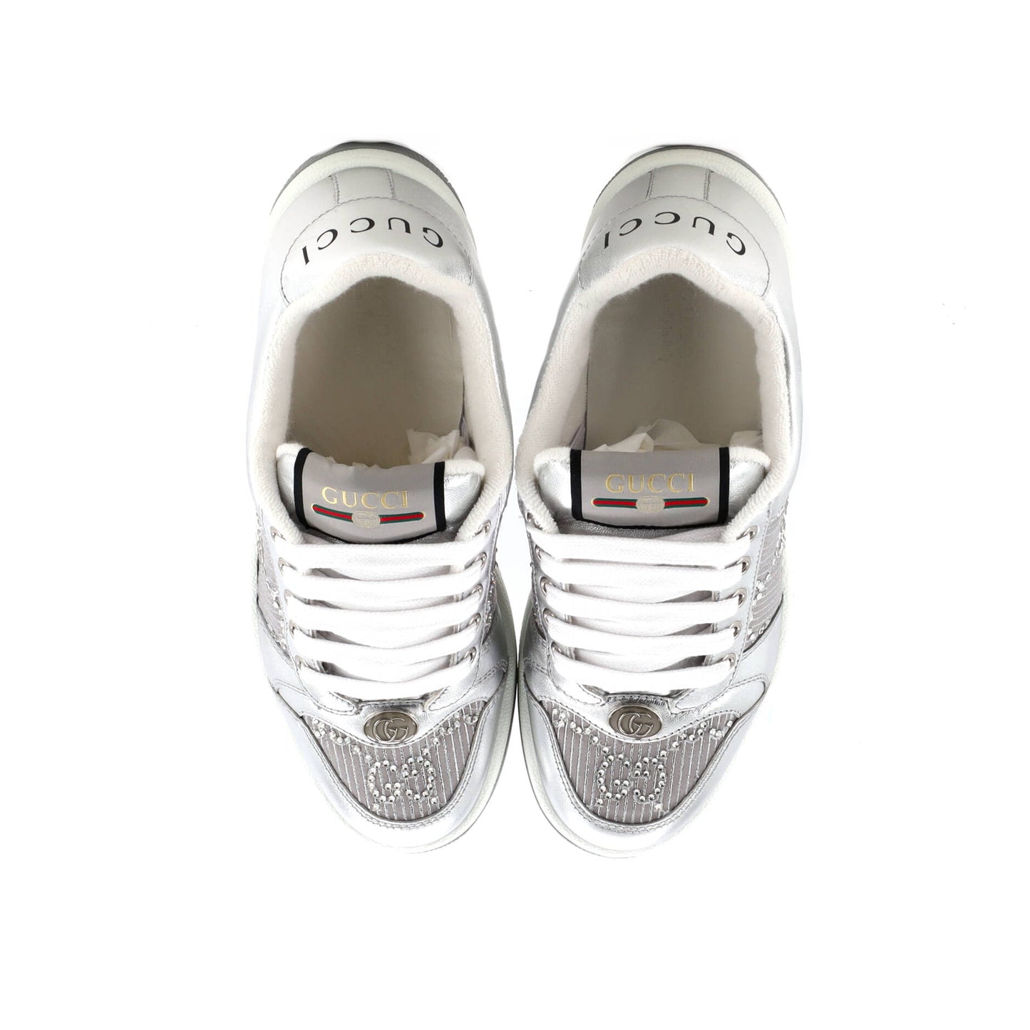 Screener Sneakers GG Canvas with Crystals