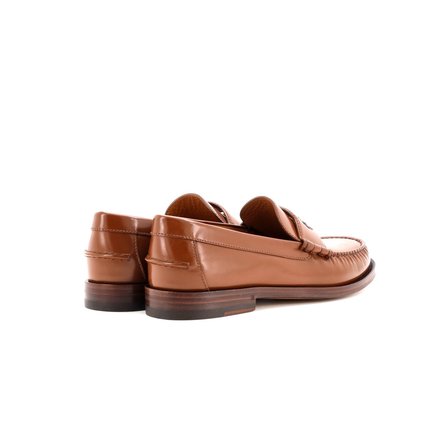 Men's Interlocking G Cutout Loafers Leather