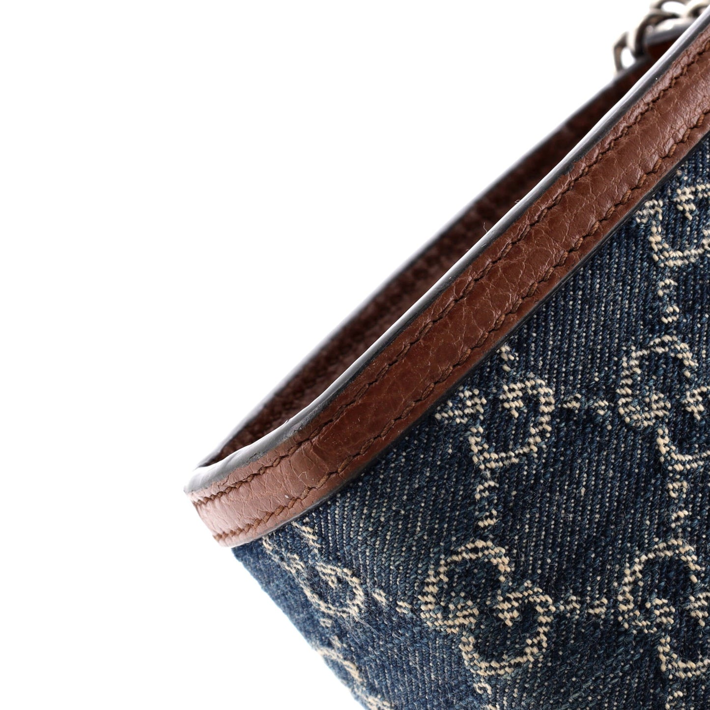 Dionysus Chain Wallet GG Denim Small