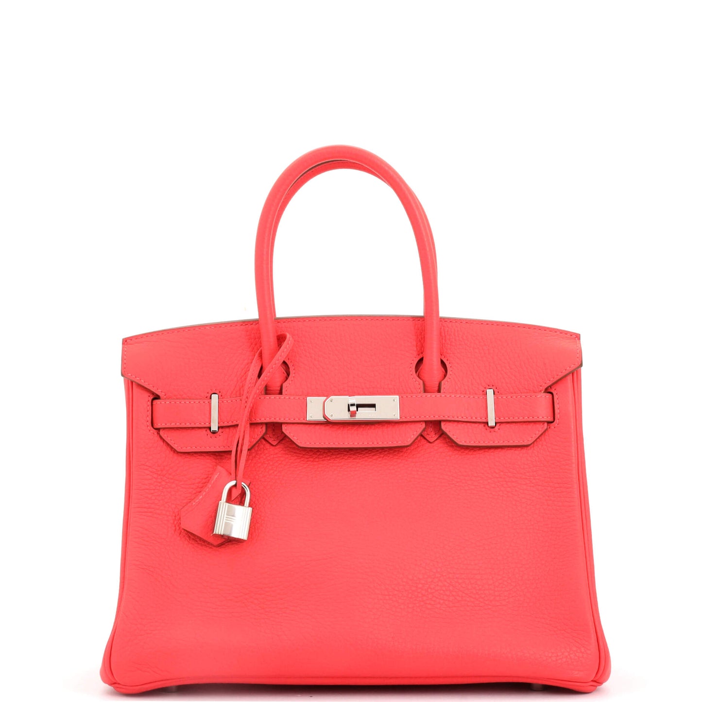 Birkin Handbag Rose Jaipur Clemence with Palladium Hardware 30