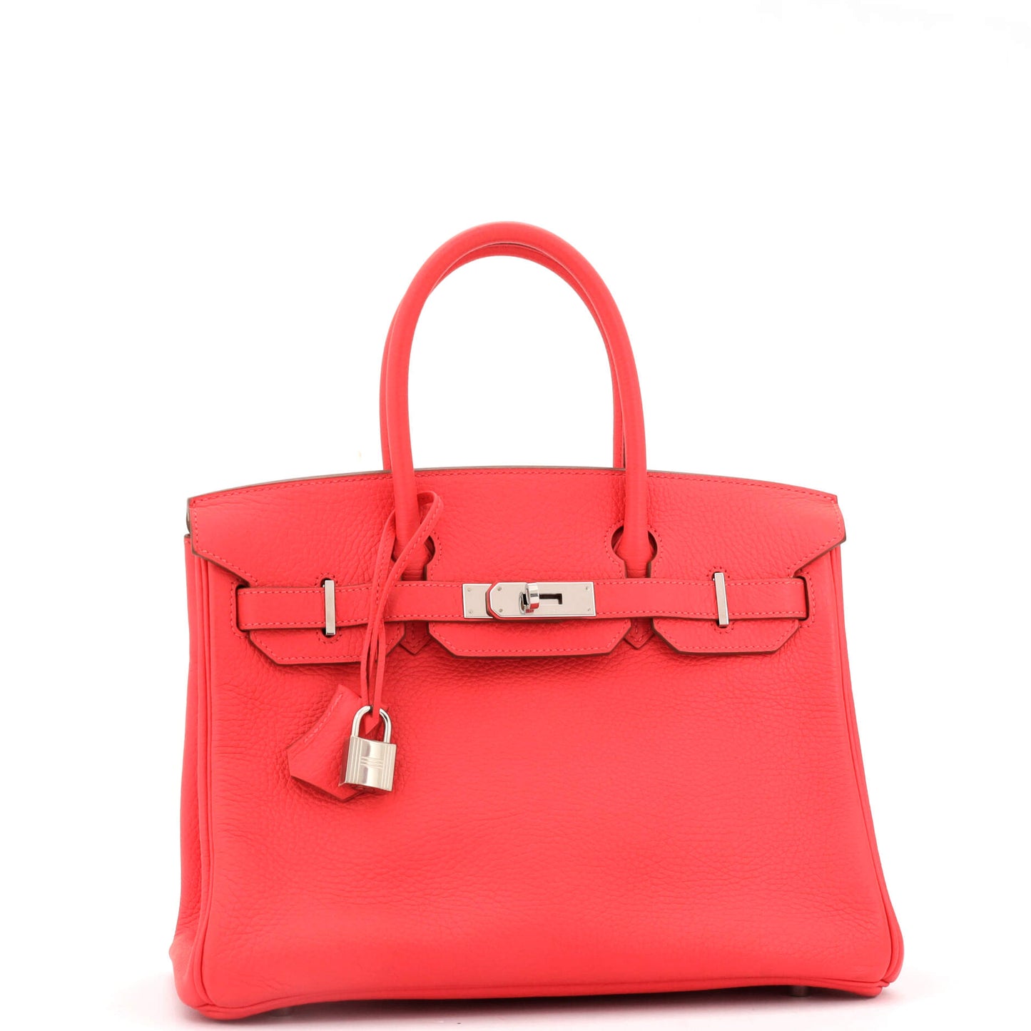 Birkin Handbag Rose Jaipur Clemence with Palladium Hardware 30