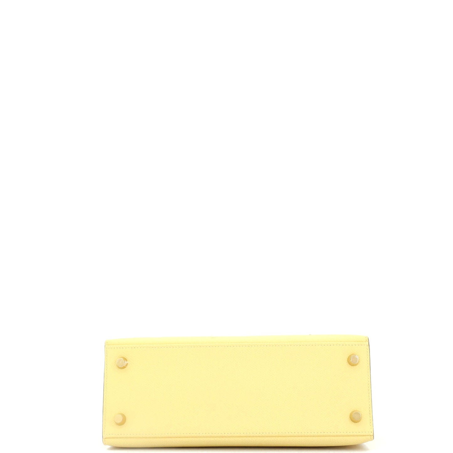 Kelly Handbag Jaune Poussin Epsom with Gold Hardware 25