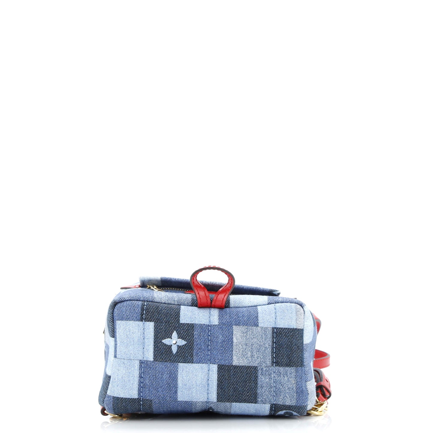 Palm Springs Backpack Damier and Monogram Patchwork Denim Mini