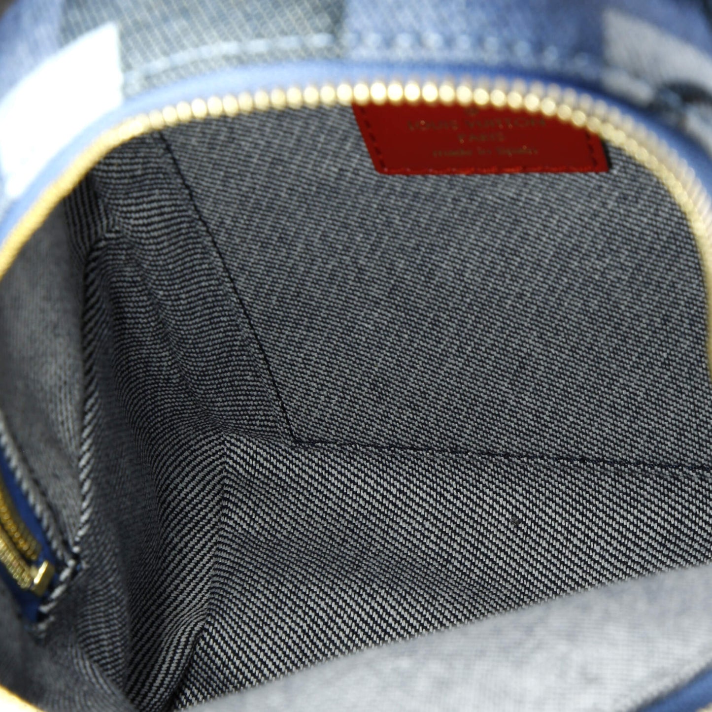 Palm Springs Backpack Damier and Monogram Patchwork Denim Mini