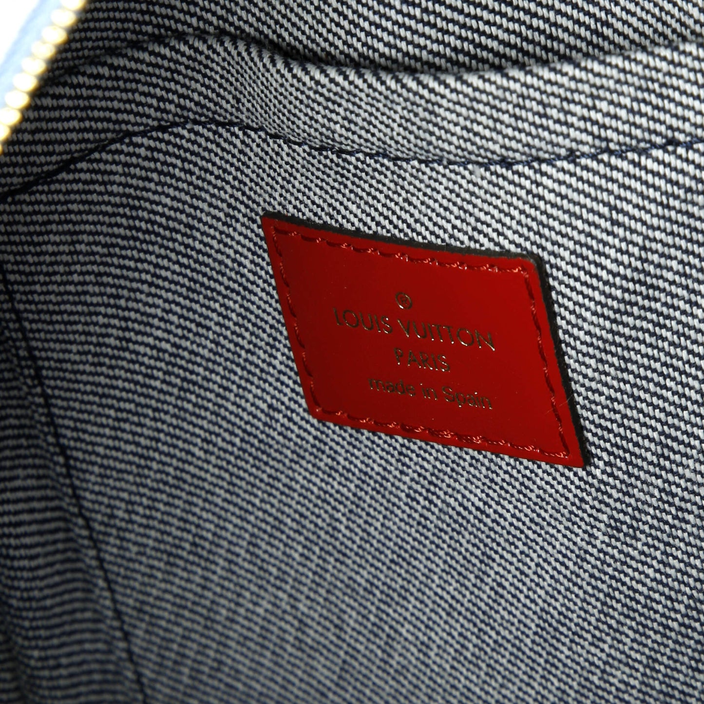 Palm Springs Backpack Damier and Monogram Patchwork Denim Mini