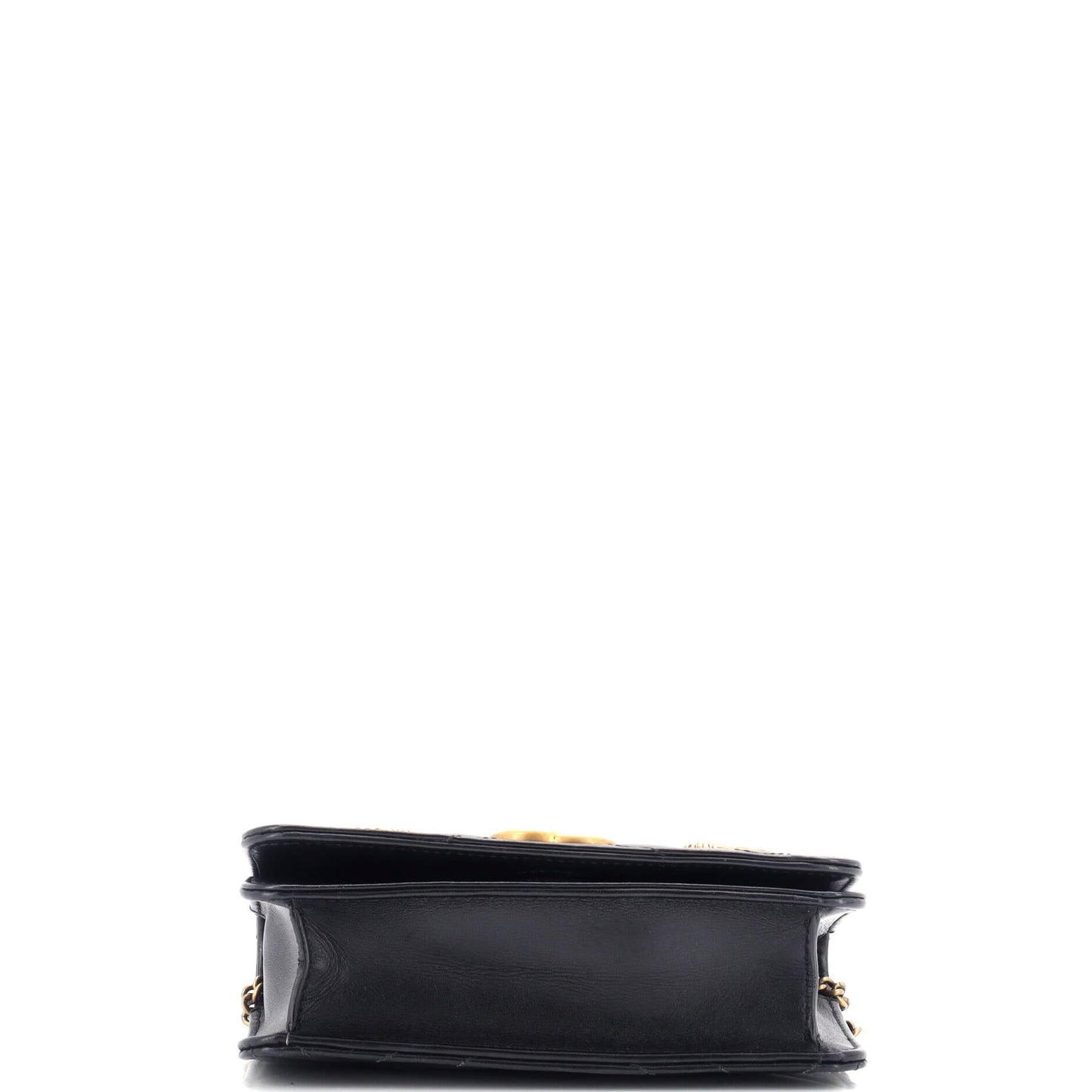 GG Marmont Chain Flap Bag Embellished Matelasse Leather Mini