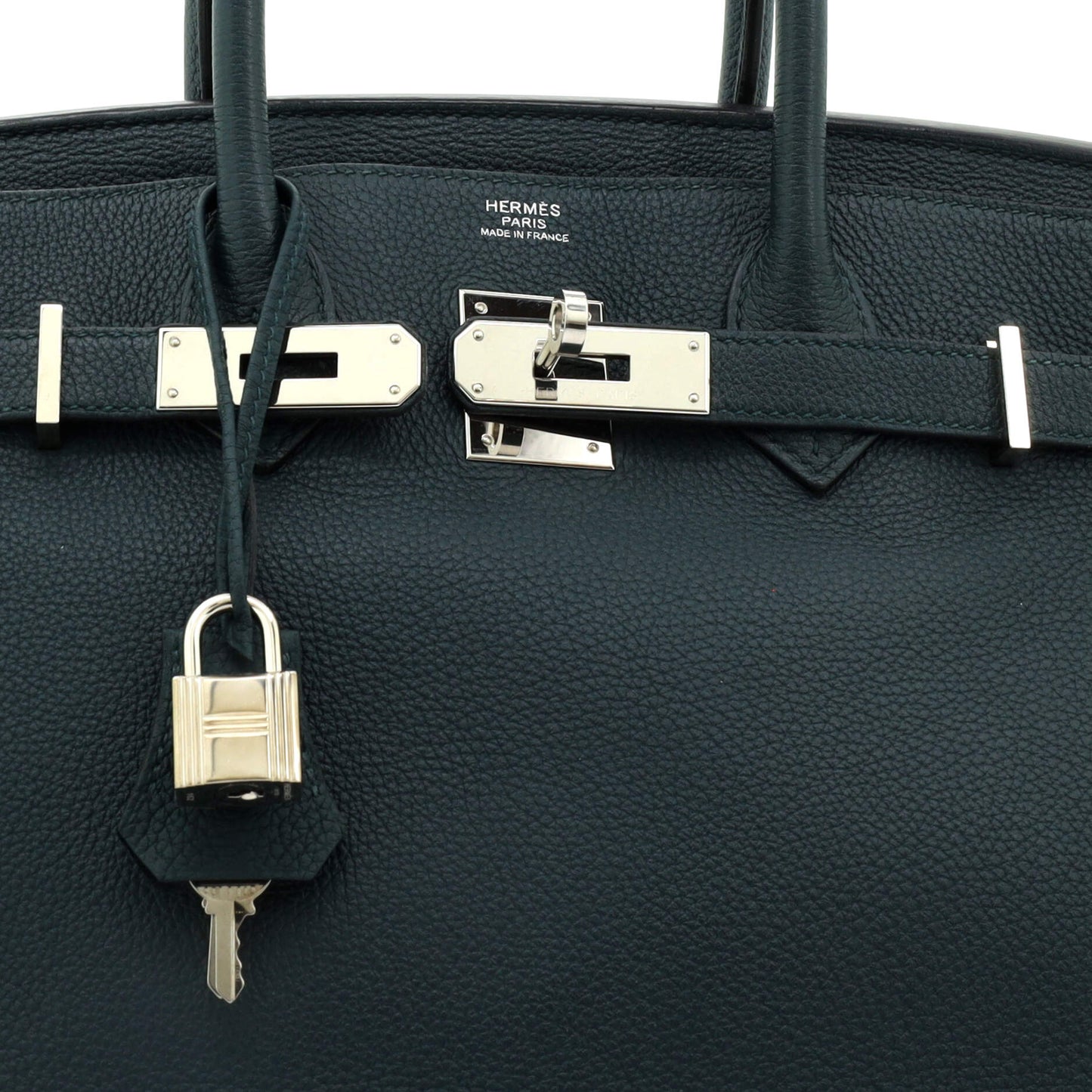 Birkin Handbag Vert Cypress Maurice with Palladium Hardware 30