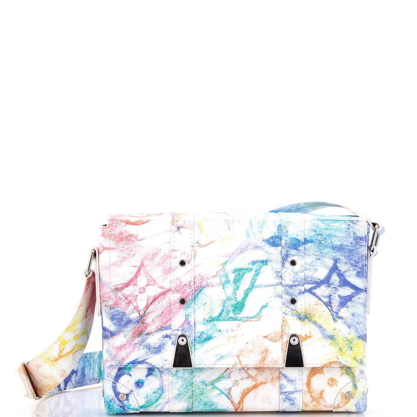 Trunk Messenger Bag Limited Edition Monogram Pastel Multicolor