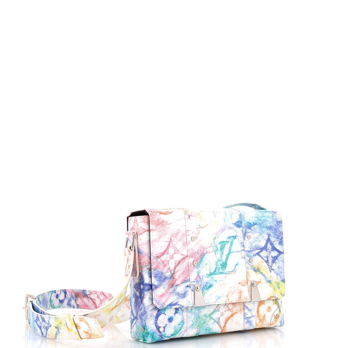 Trunk Messenger Bag Limited Edition Monogram Pastel Multicolor