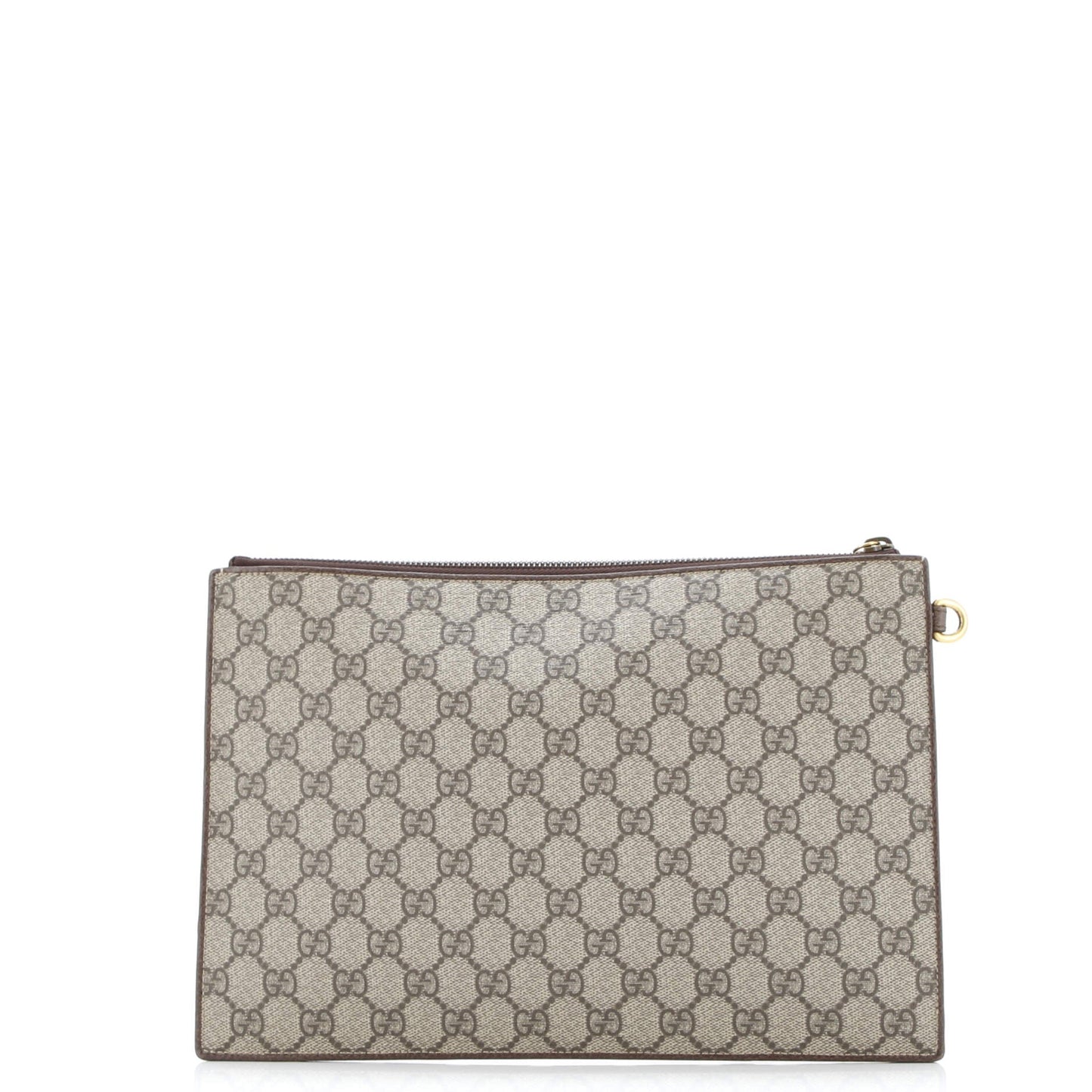 Courrier Pouch GG Coated Canvas with Applique