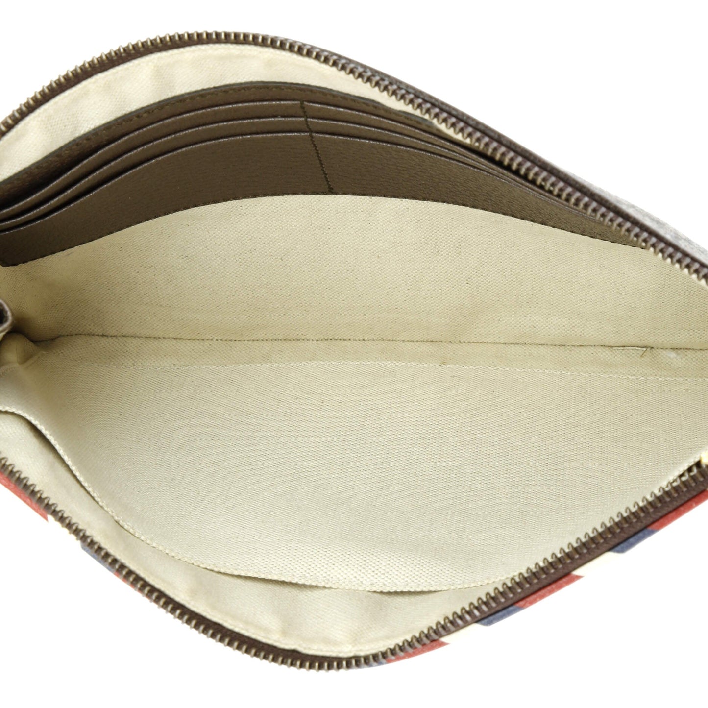 Courrier Pouch GG Coated Canvas with Applique