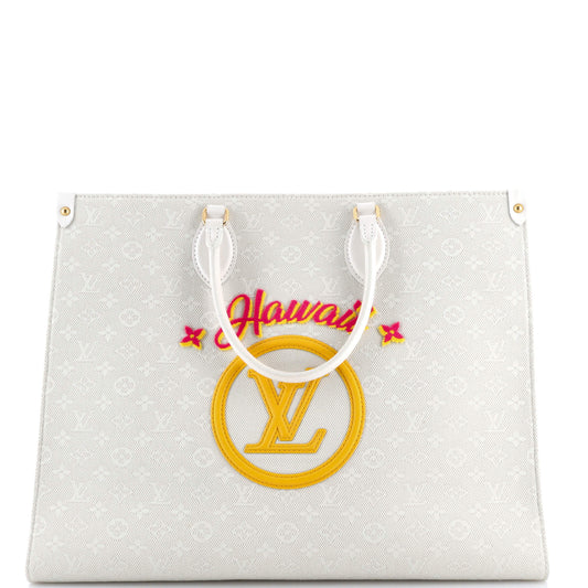 OnTheGo Tote Limited Edition Cities Monogram Jacquard and Tuffetage Canvas GM