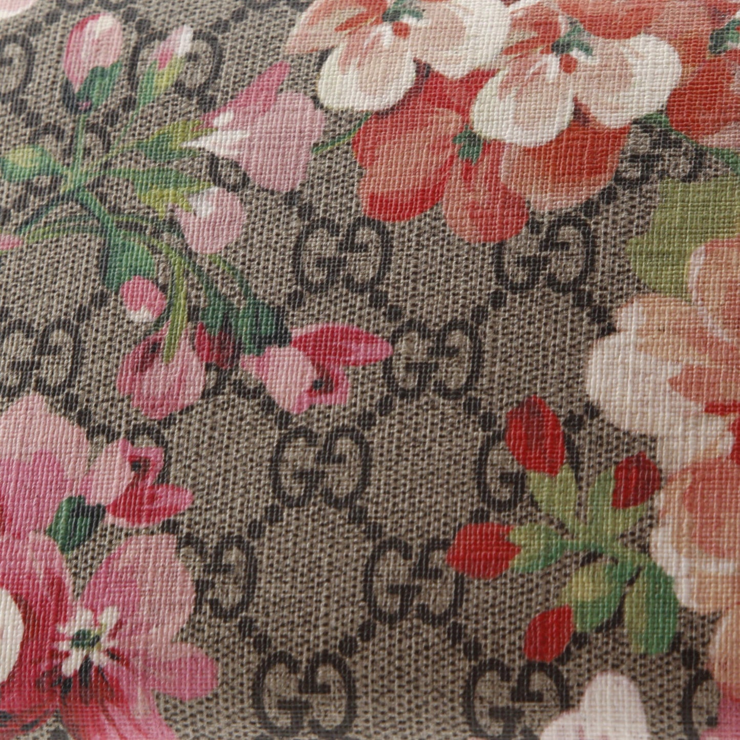 Dionysus Chain Wallet Blooms Print GG Coated Canvas Small