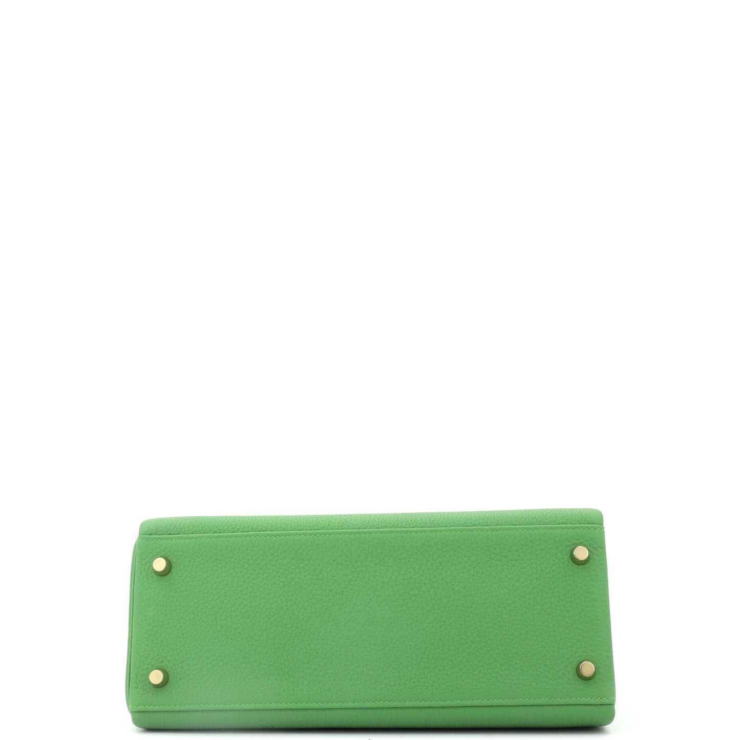 Kelly Handbag Vert Yucca Togo with Gold Hardware 28