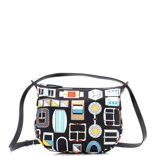 Sursoie To Go Pouch Printed Silk and Leather