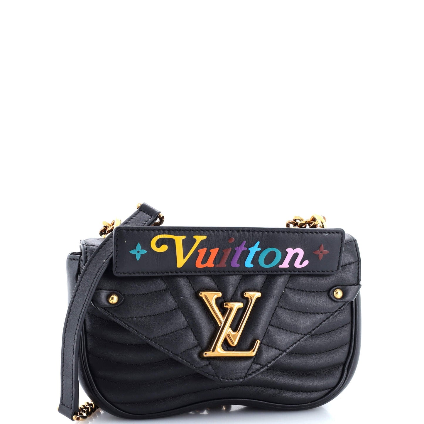 New Wave Chain Bag Quilted Leather PM