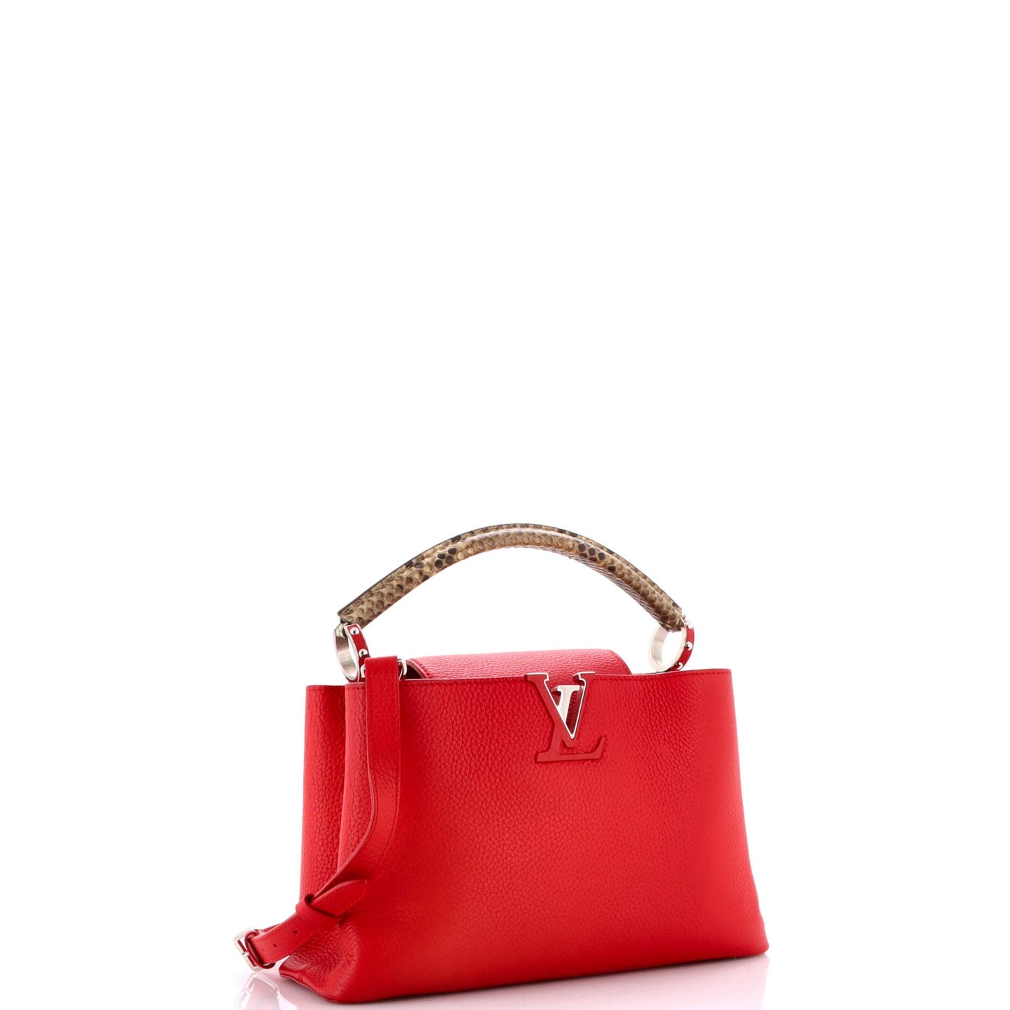 Capucines Bag Leather with Python PM