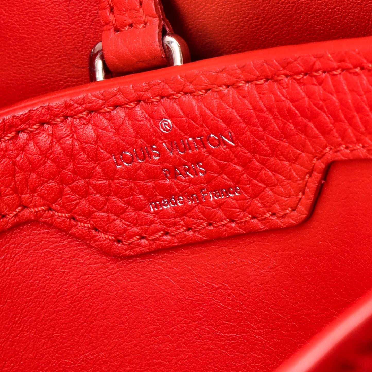 Capucines Bag Leather with Python PM