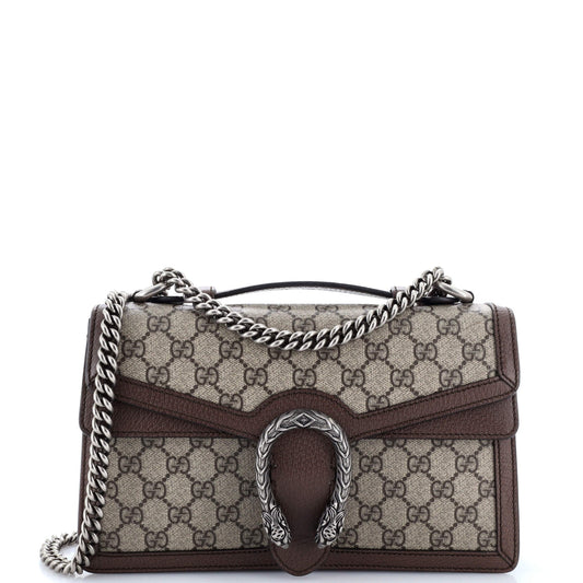 Dionysus Top Handle Chain Bag GG Coated Canvas Small
