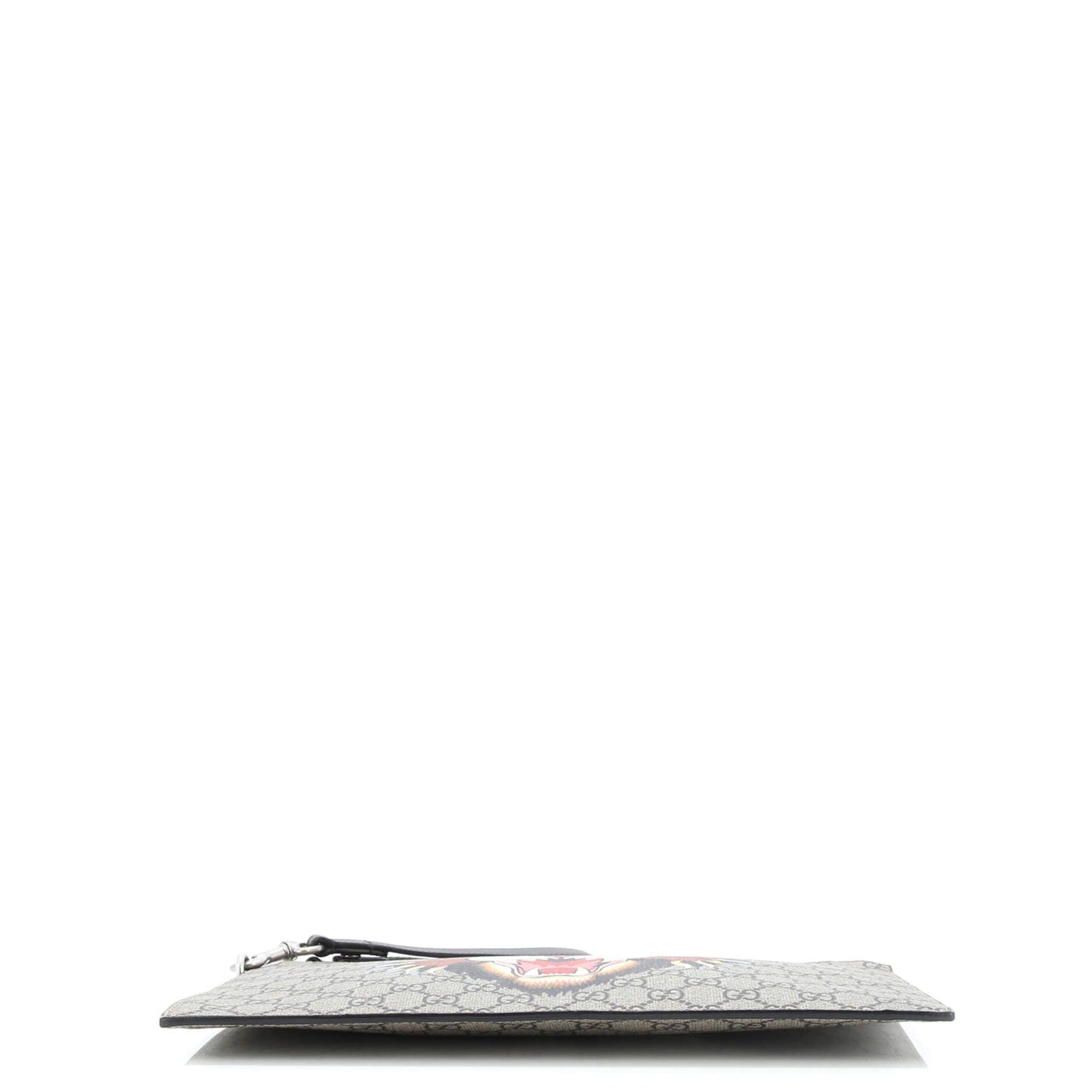 Zipped Pouch Angry Cat GG Coated Canvas Large