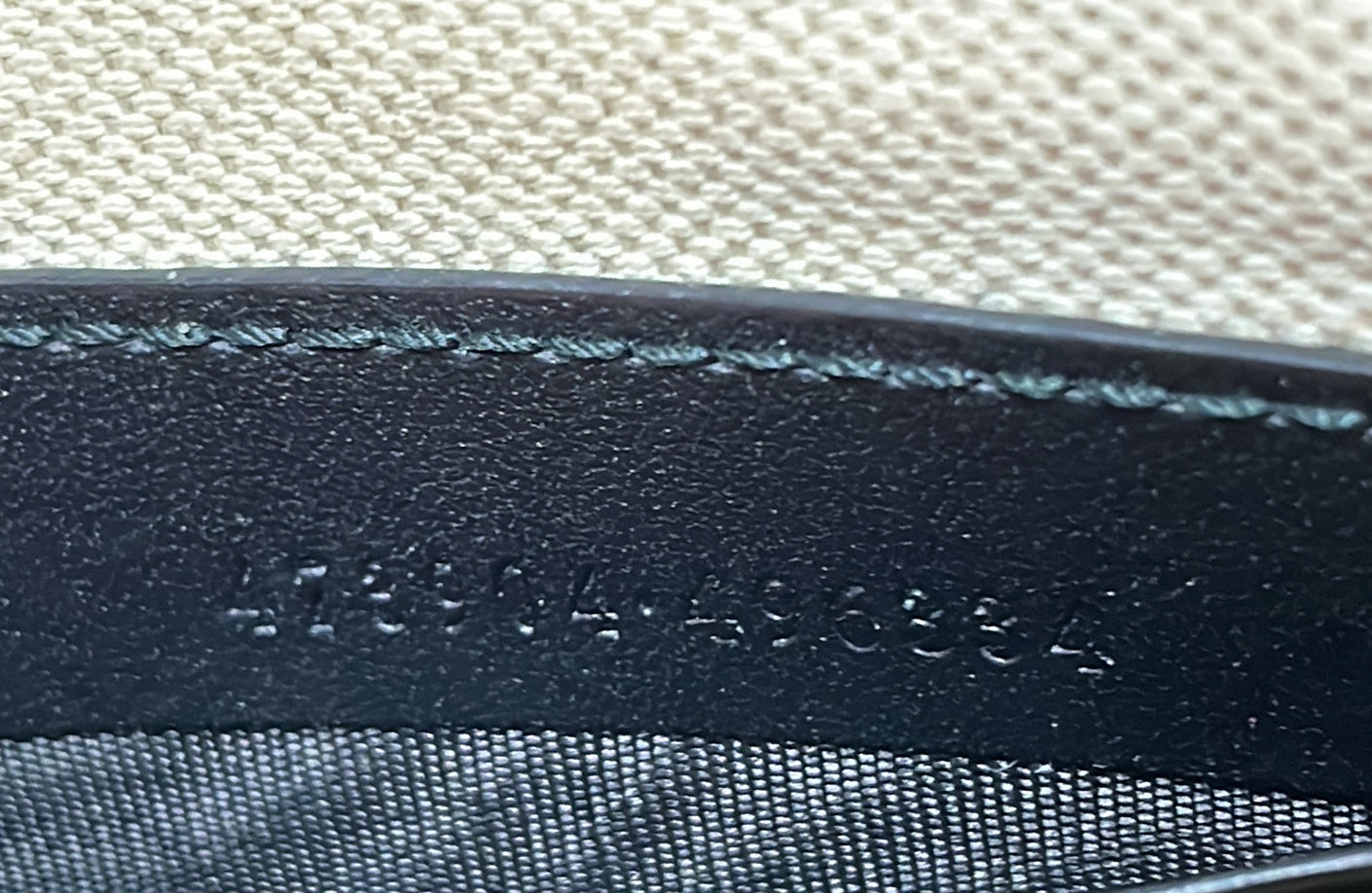 Zipped Pouch Angry Cat GG Coated Canvas Large