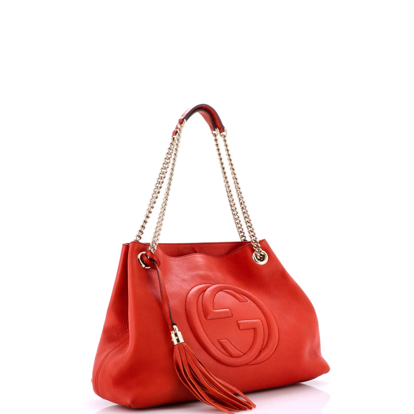 Soho Chain Strap Shoulder Bag Leather Medium