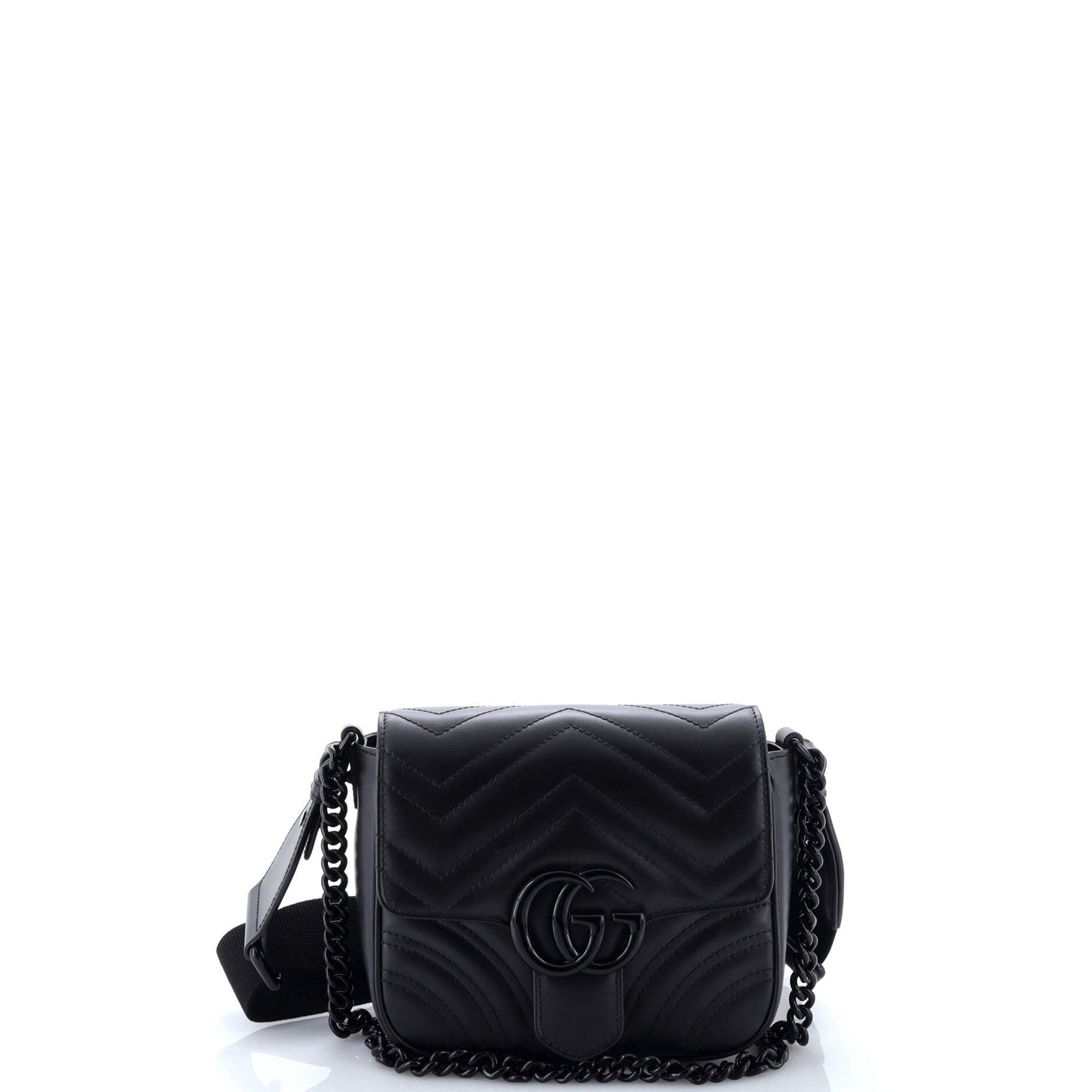 GG Marmont Convertible Flap Shoulder Bag Matelasse Leather Mini