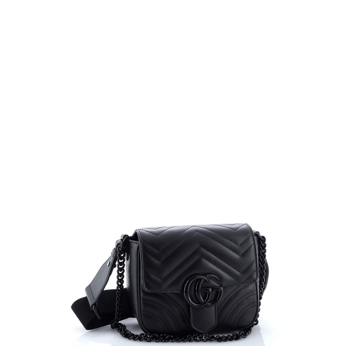 GG Marmont Convertible Flap Shoulder Bag Matelasse Leather Mini