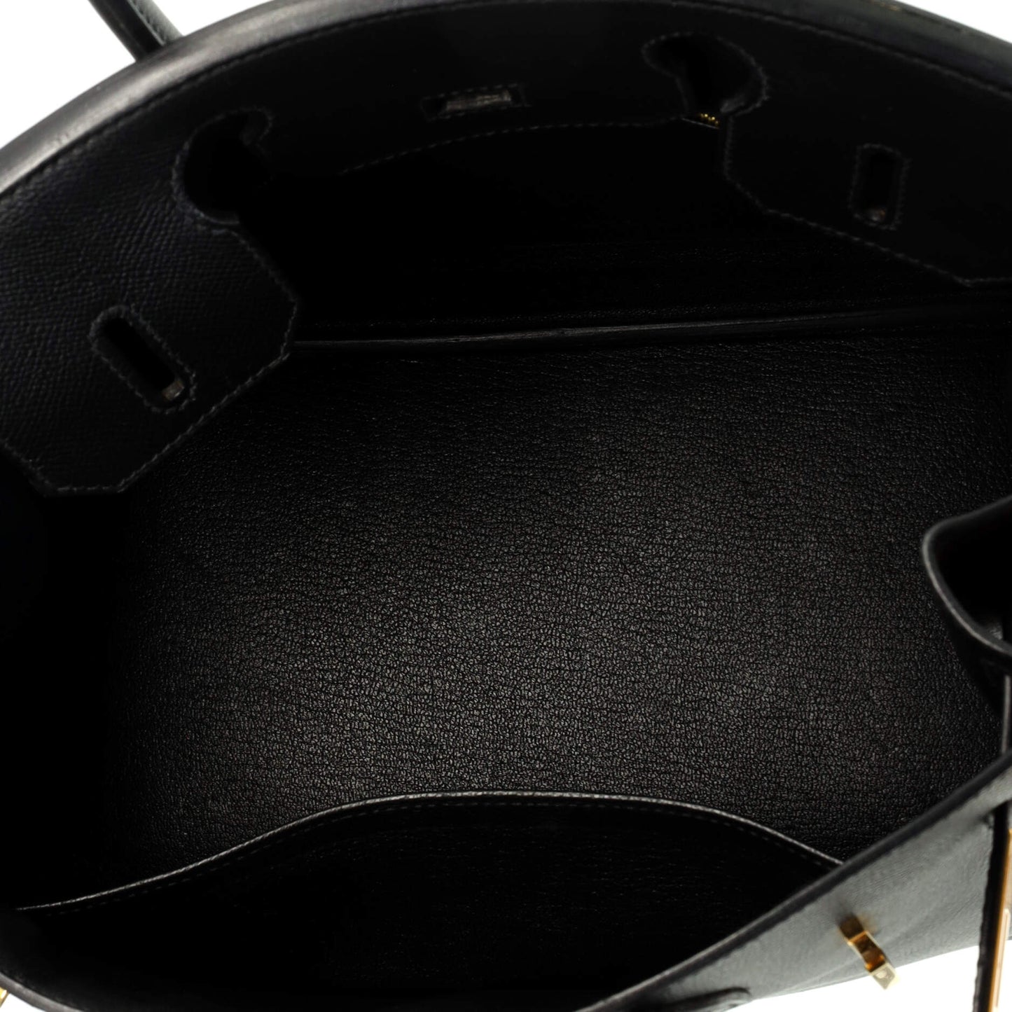 Birkin Handbag Noir Epsom with Gold Hardware 30