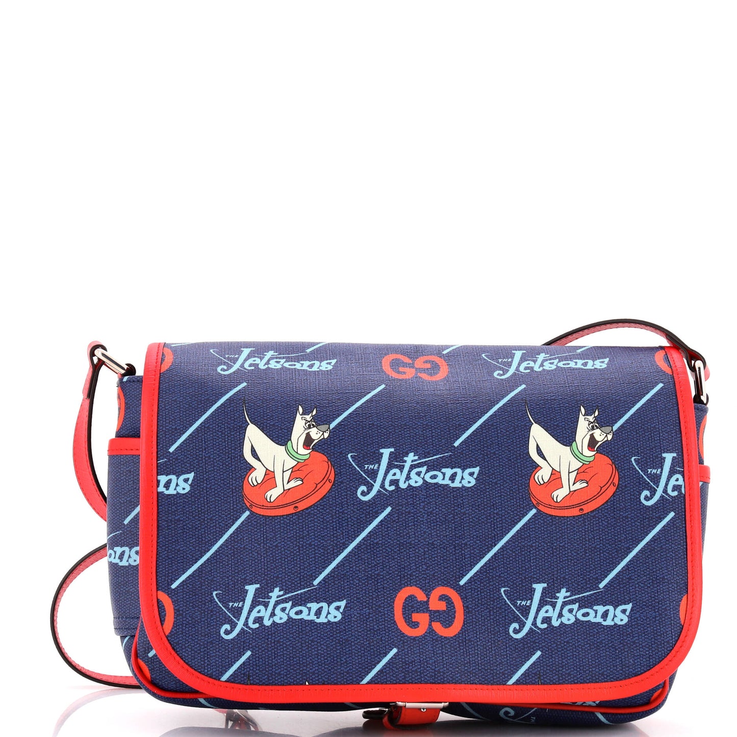x The Jetsons Flap Messenger GG Astro Printed Coated Canvas