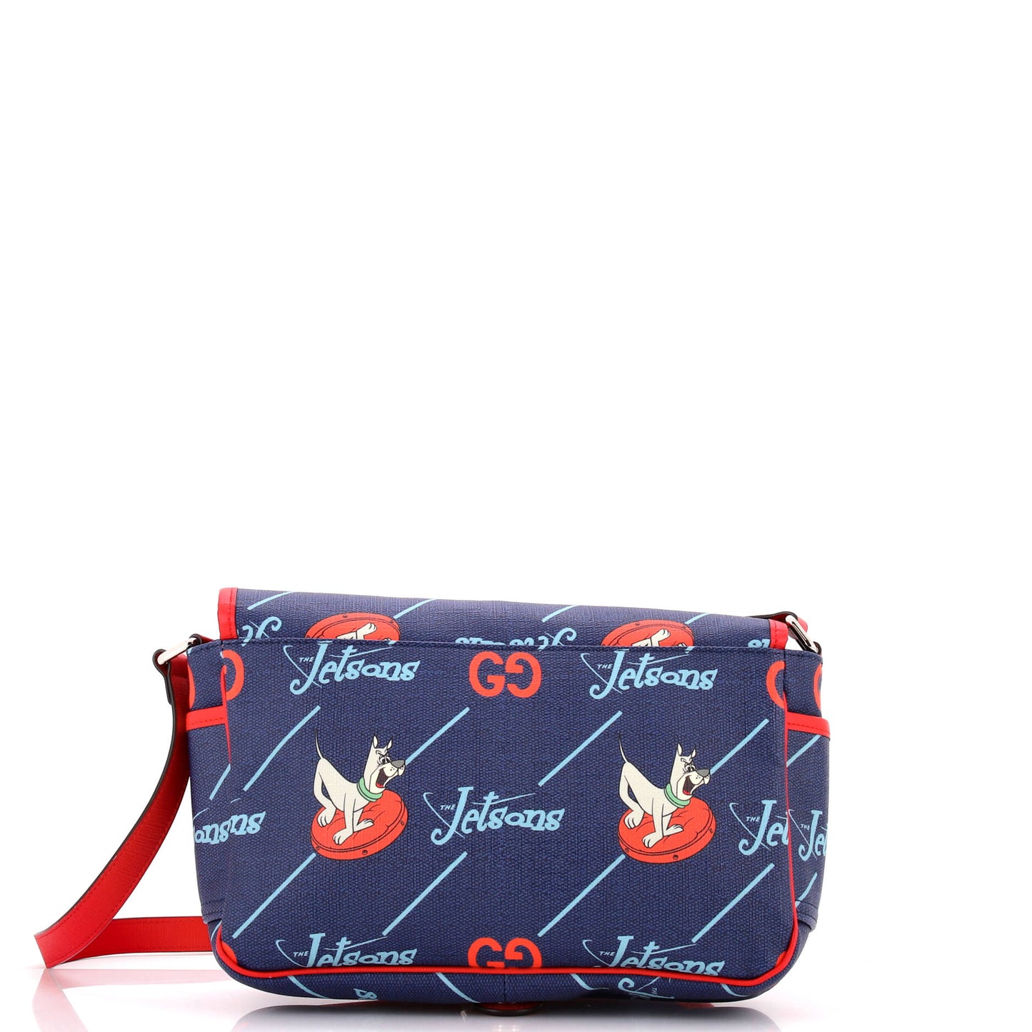 x The Jetsons Flap Messenger GG Astro Printed Coated Canvas