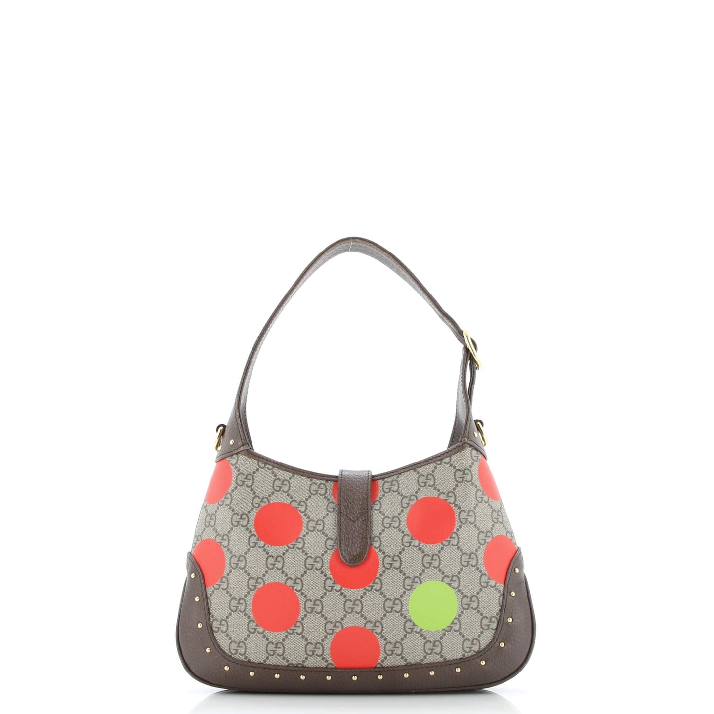 Jackie 1961 Hobo Studded Printed GG Coated Canvas Small
