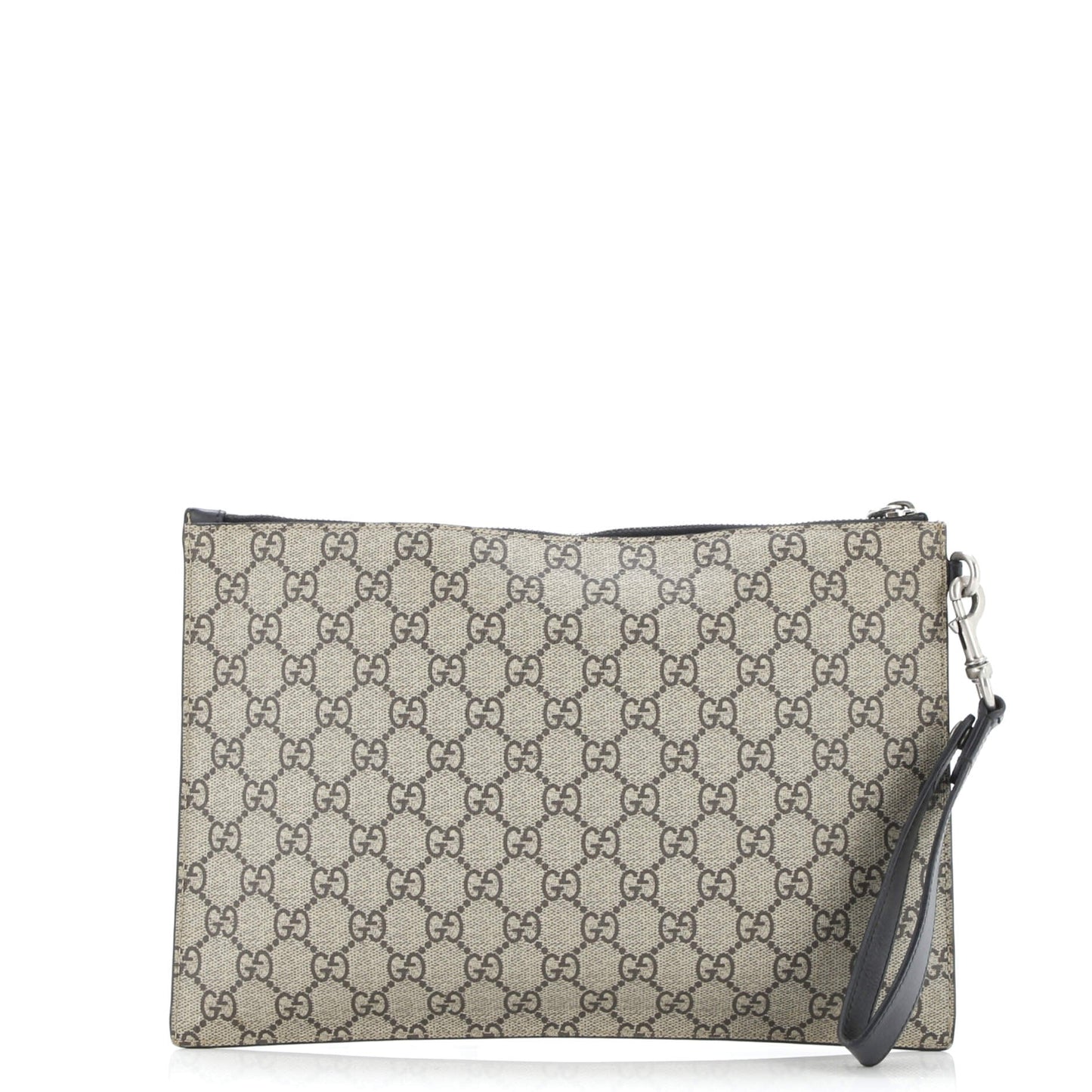 Zipped Pouch Angry Cat GG Coated Canvas Large