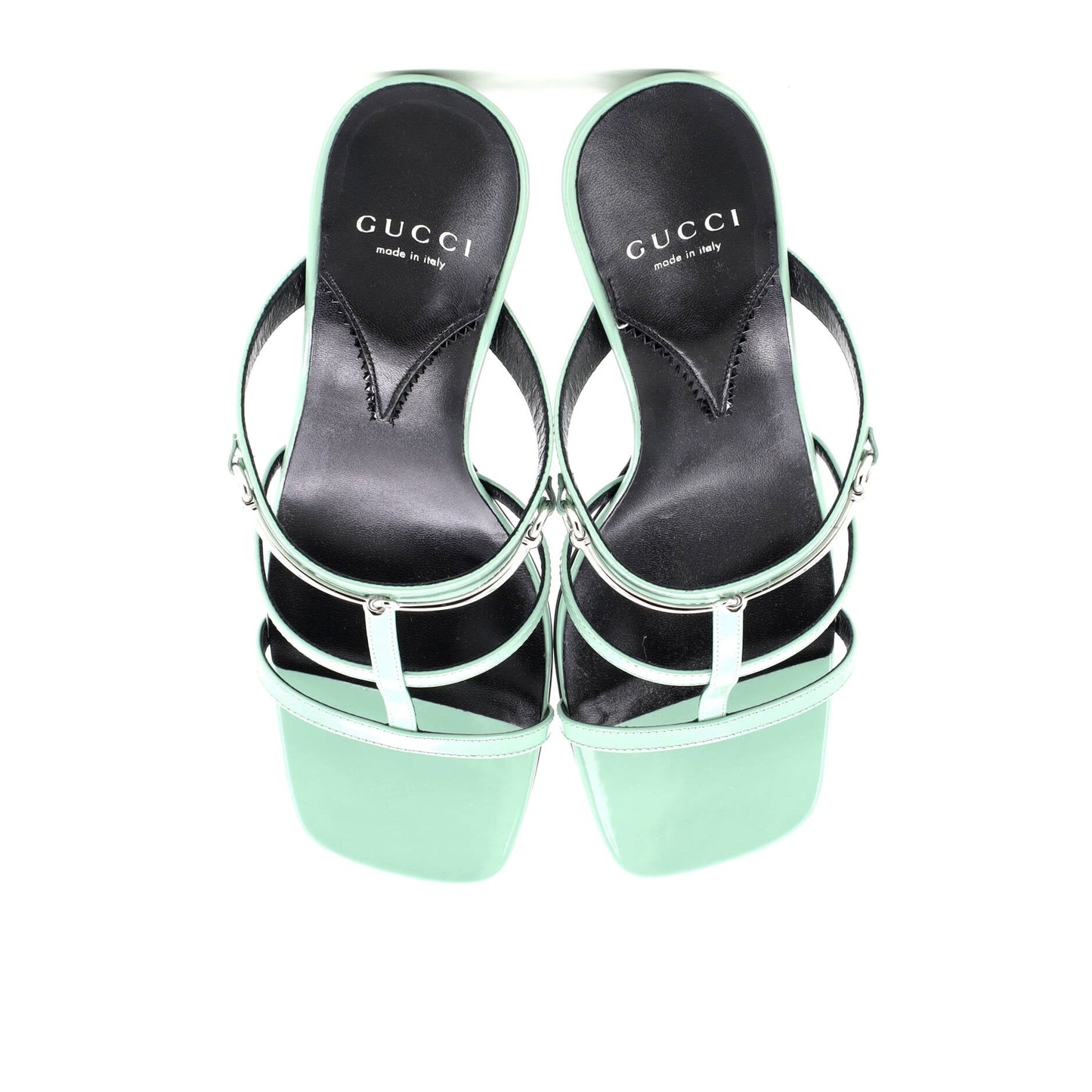 Women's Horsebit Cage Heeled Sandals Leather