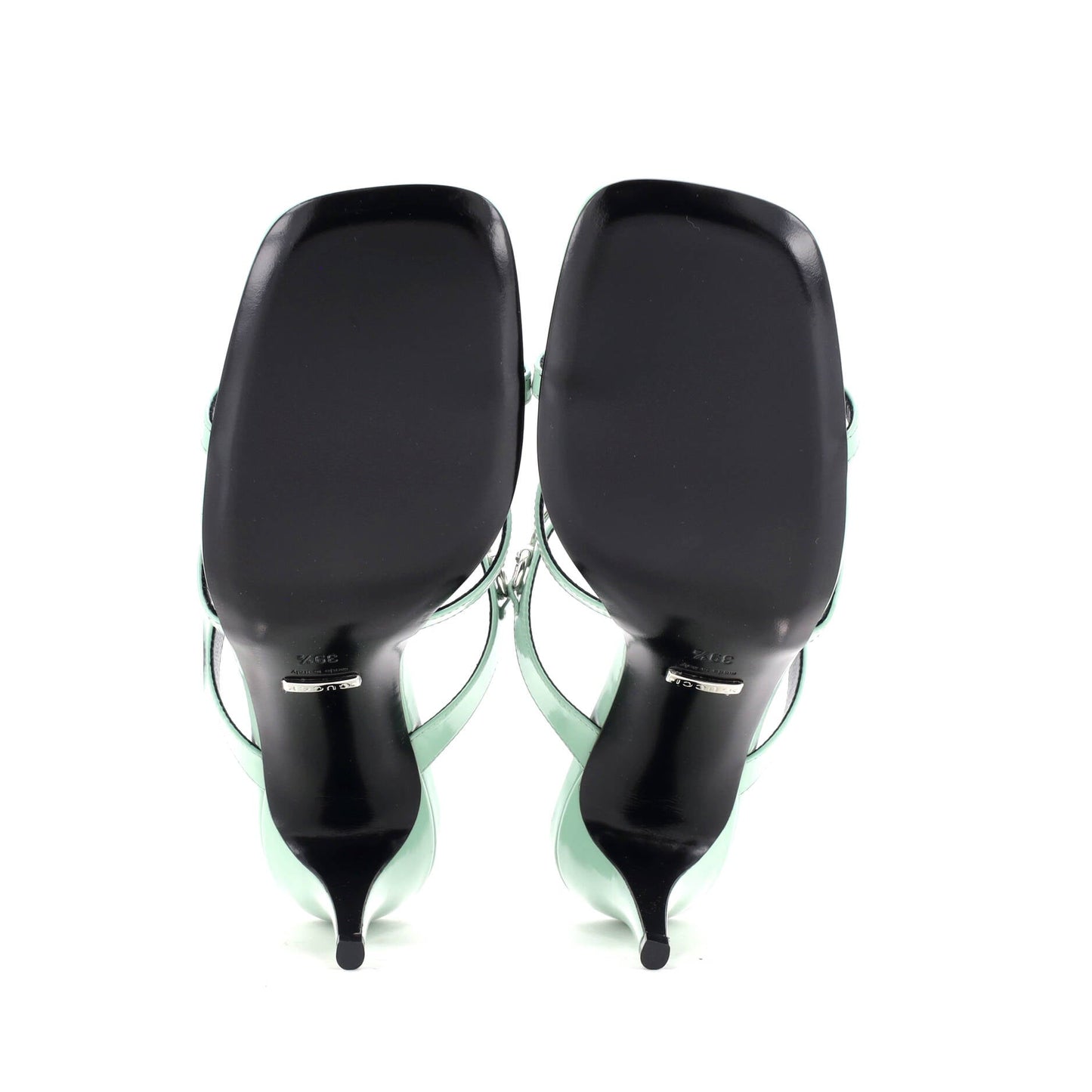 Women's Horsebit Cage Heeled Sandals Leather