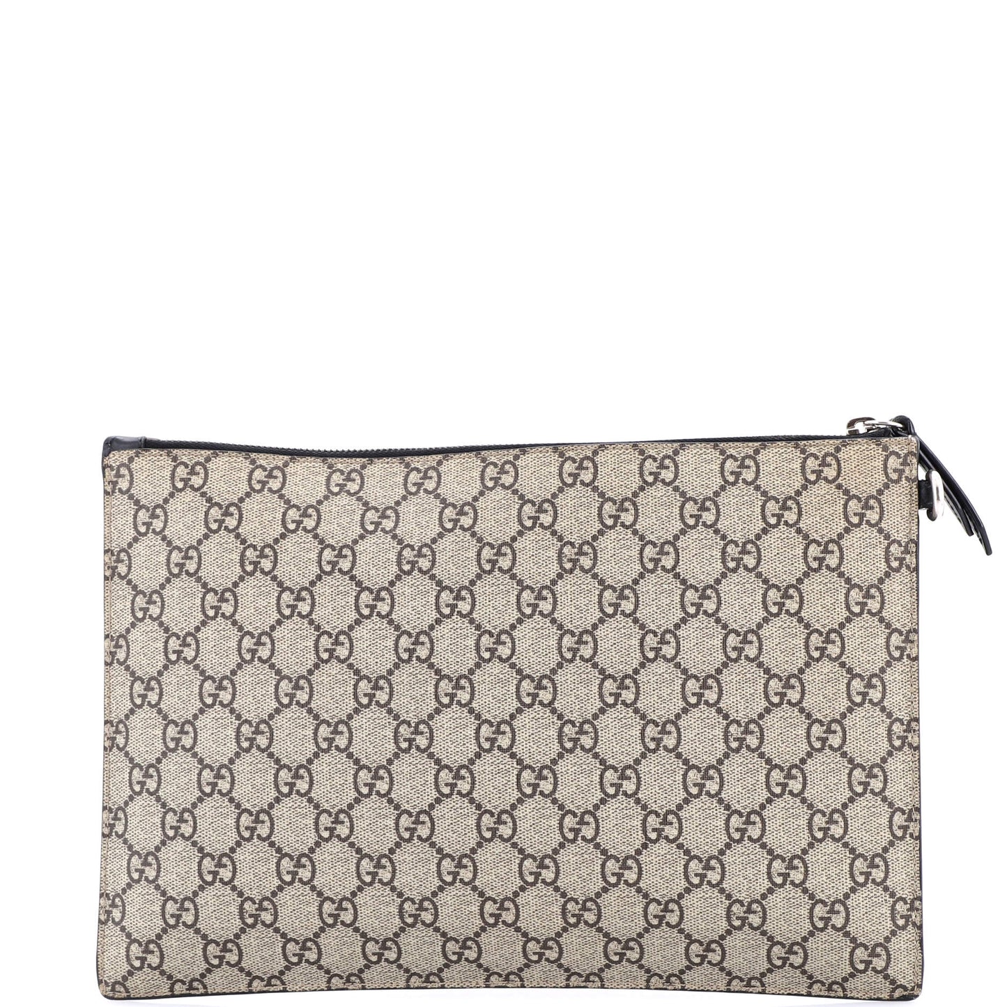 Zipped Pouch Angry Cat GG Coated Canvas Large