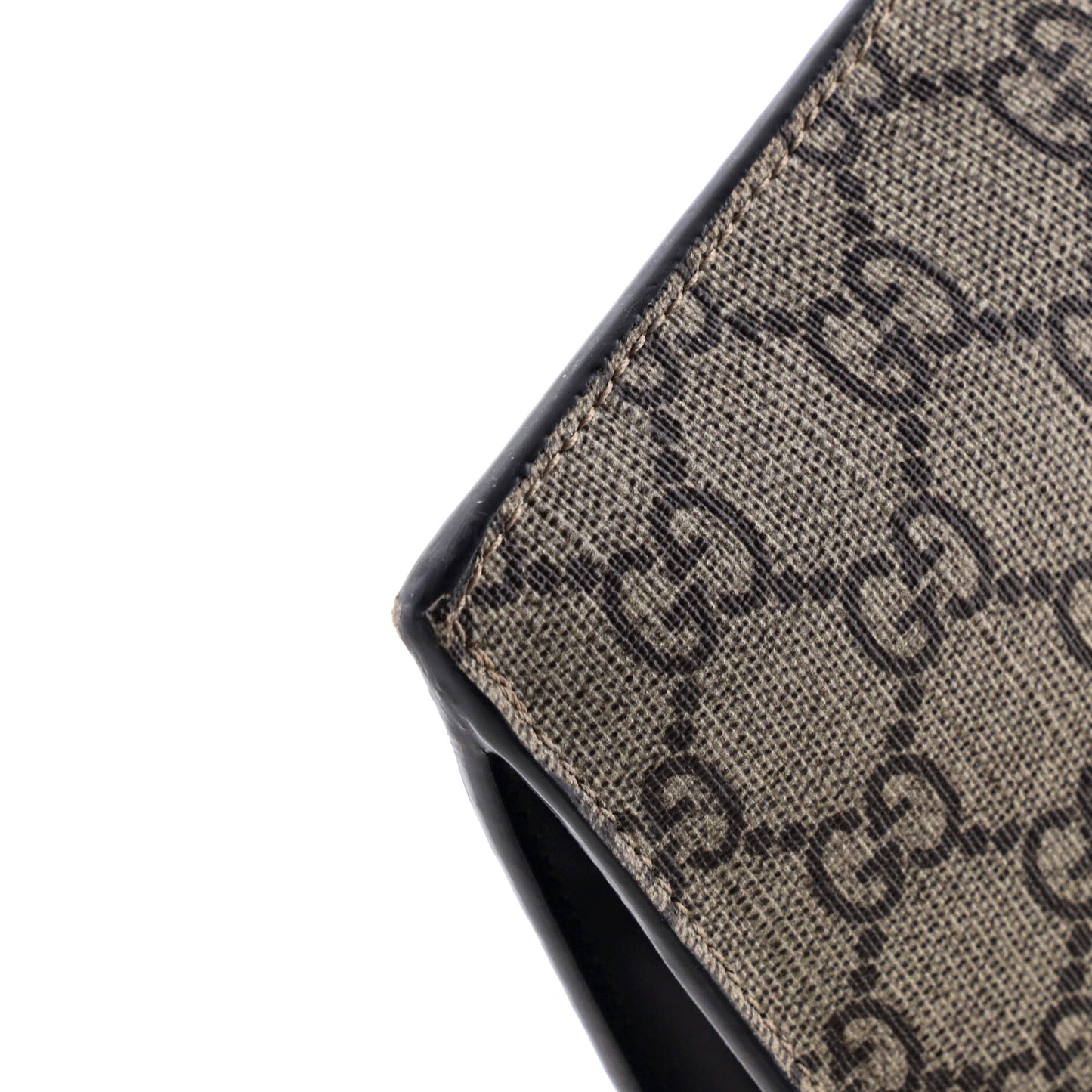 Zipped Pouch Angry Cat GG Coated Canvas Large