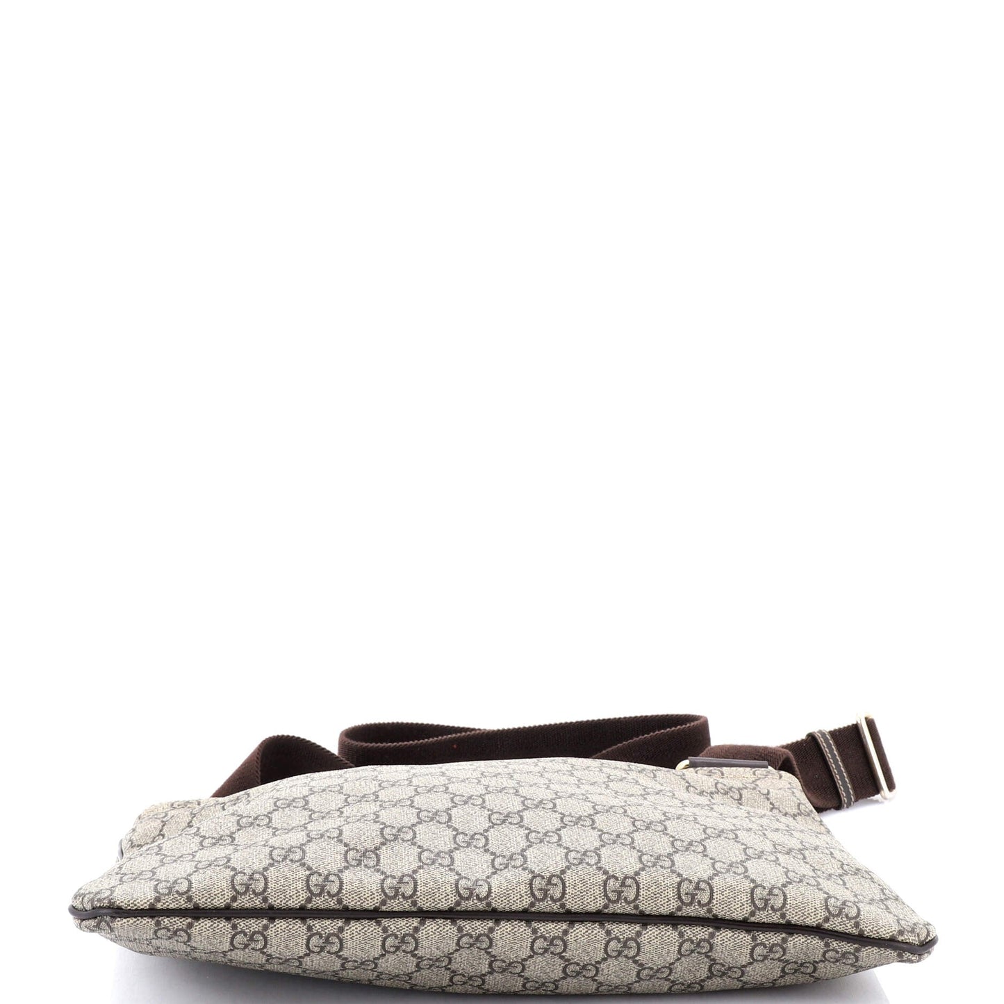 Zip Top Messenger Bag GG Coated Canvas Large