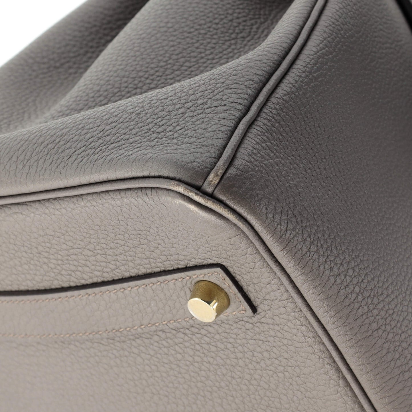 Birkin Handbag Grey Togo with Gold Hardware 35