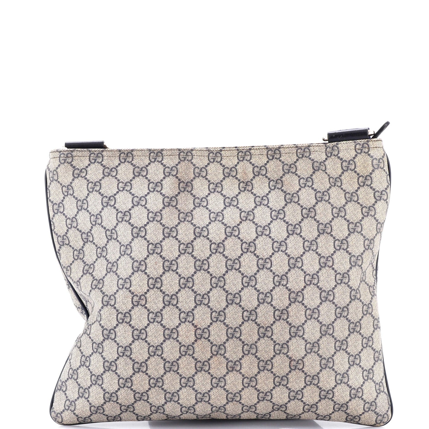 Zip Top Messenger Bag GG Coated Canvas Large