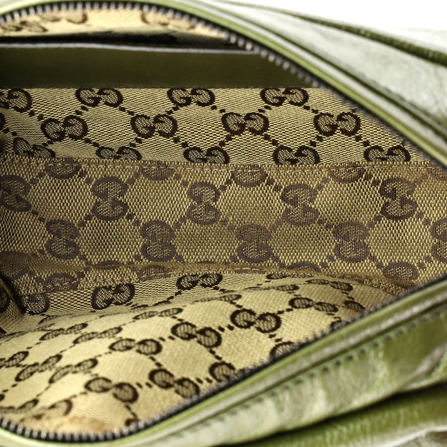 Tonal Double G Shoulder Bag Leather