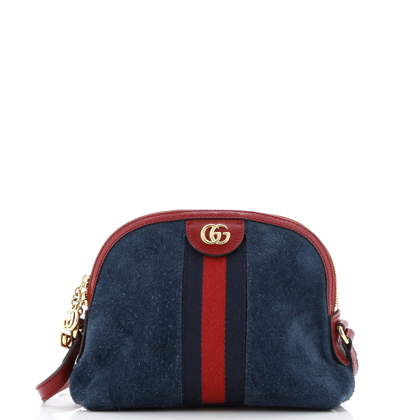 Ophidia Dome Shoulder Bag Suede Small