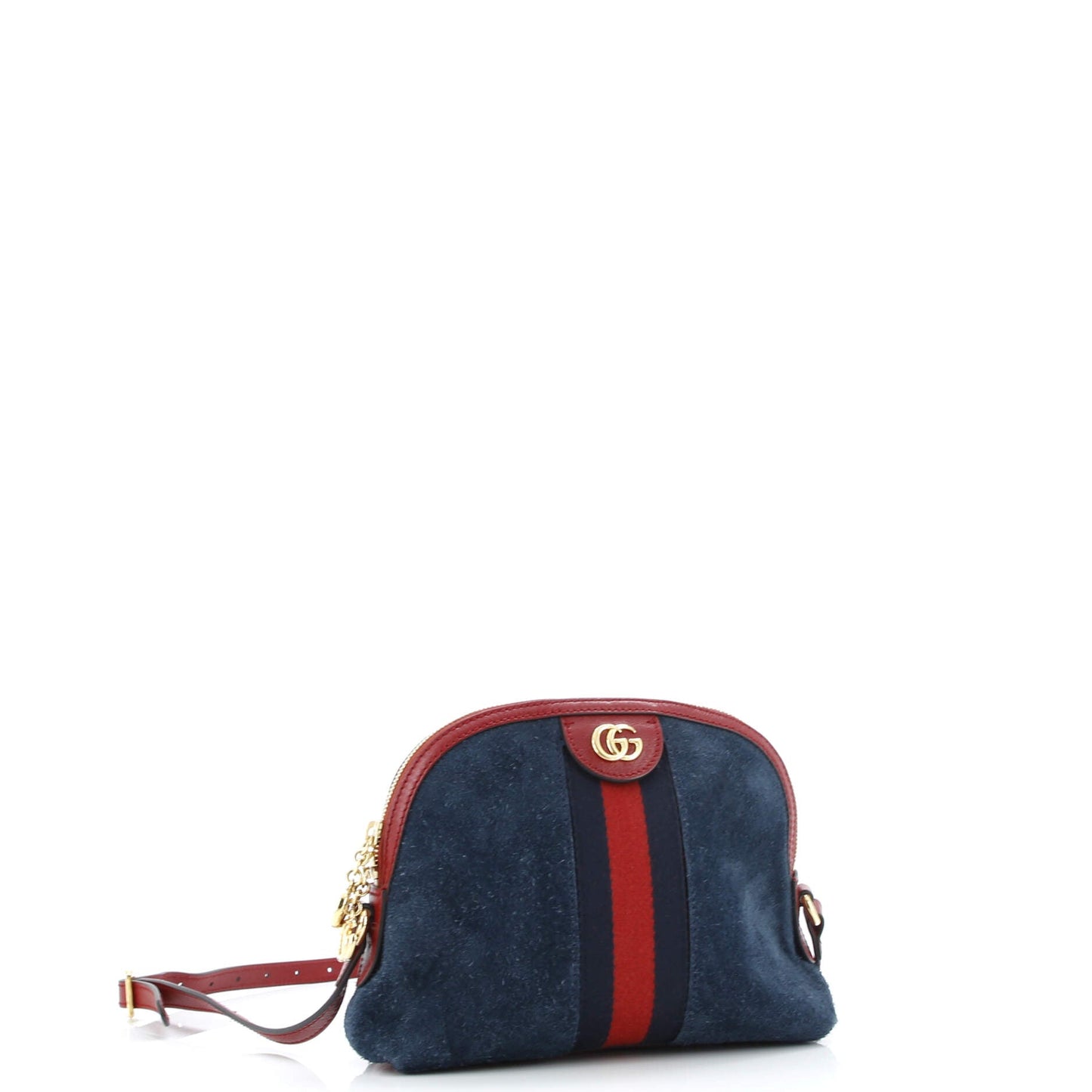 Ophidia Dome Shoulder Bag Suede Small