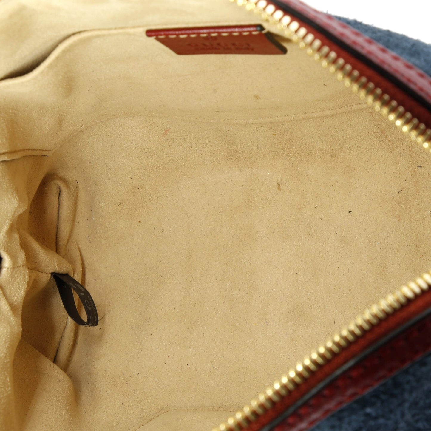 Ophidia Dome Shoulder Bag Suede Small