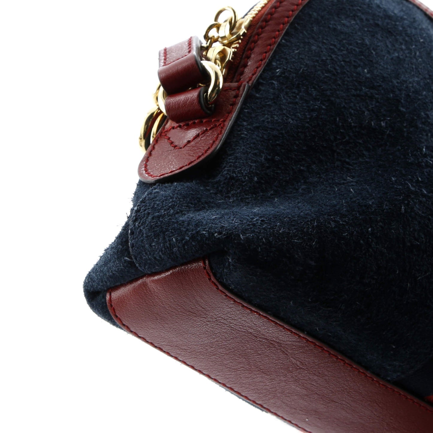 Ophidia Dome Shoulder Bag Suede Small