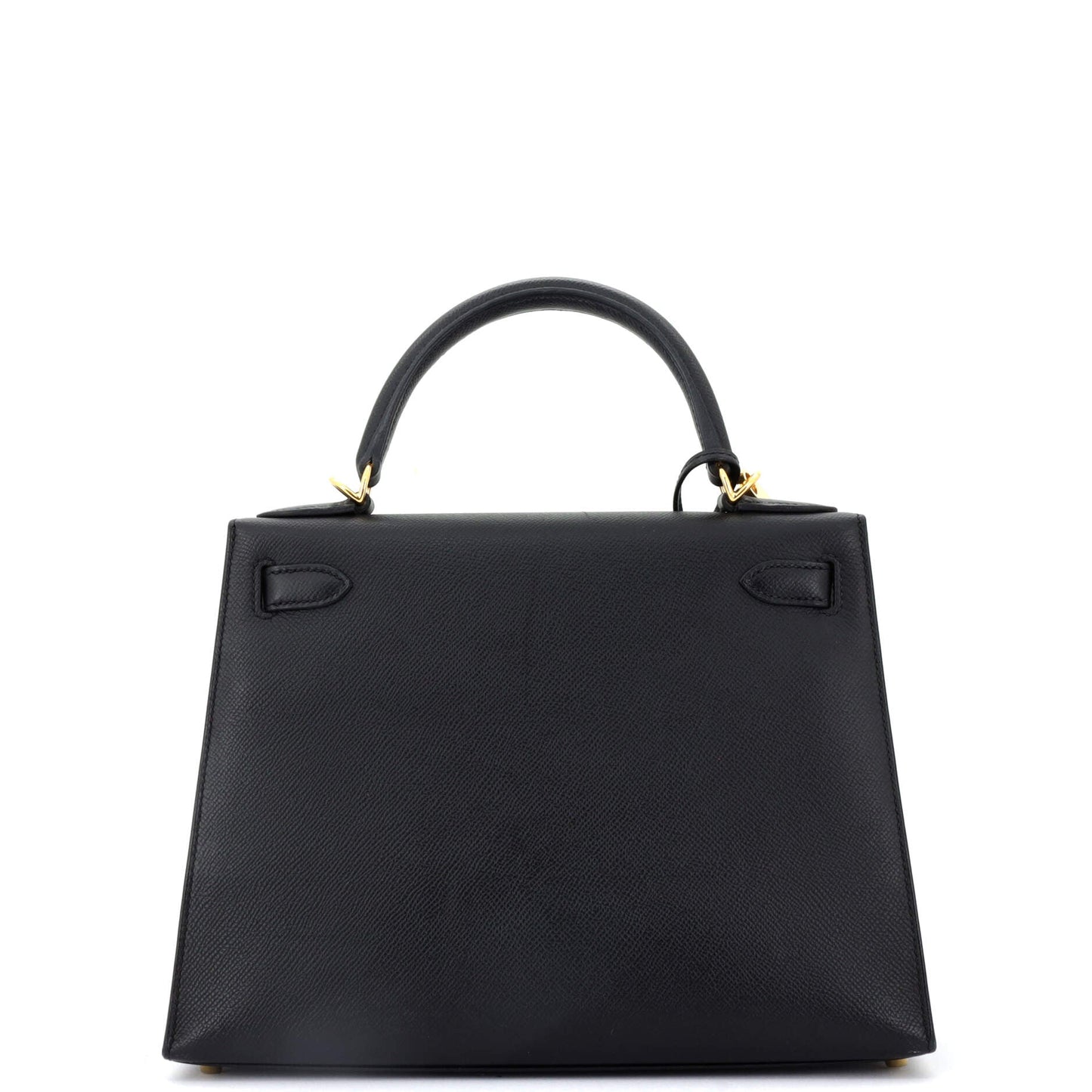 Kelly Handbag Noir Epsom with Gold Hardware 28