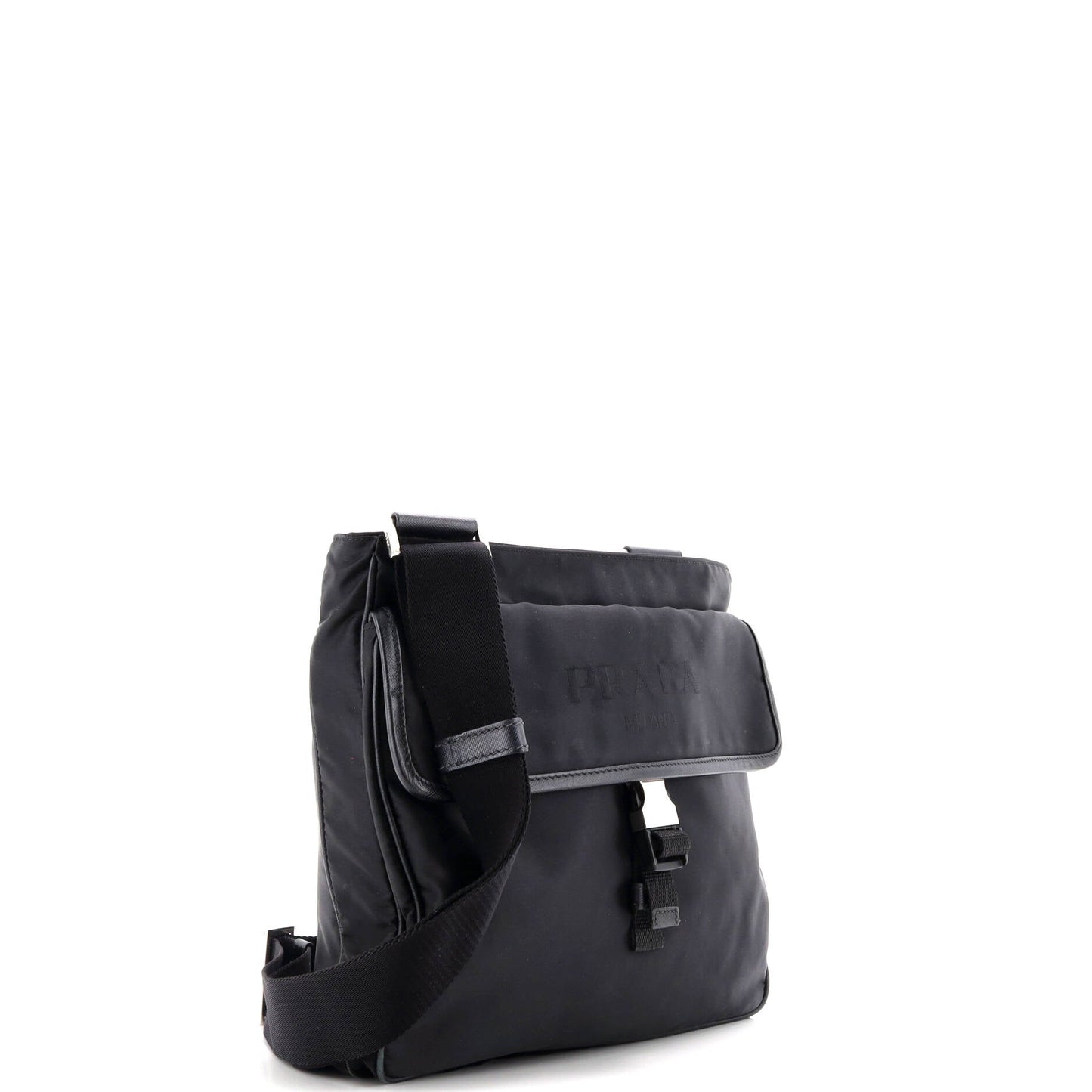 Front Pocket Messenger Bag Tessuto Medium