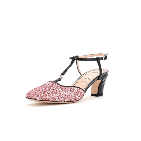 Women's Slingback Pumps Glitter and Patent