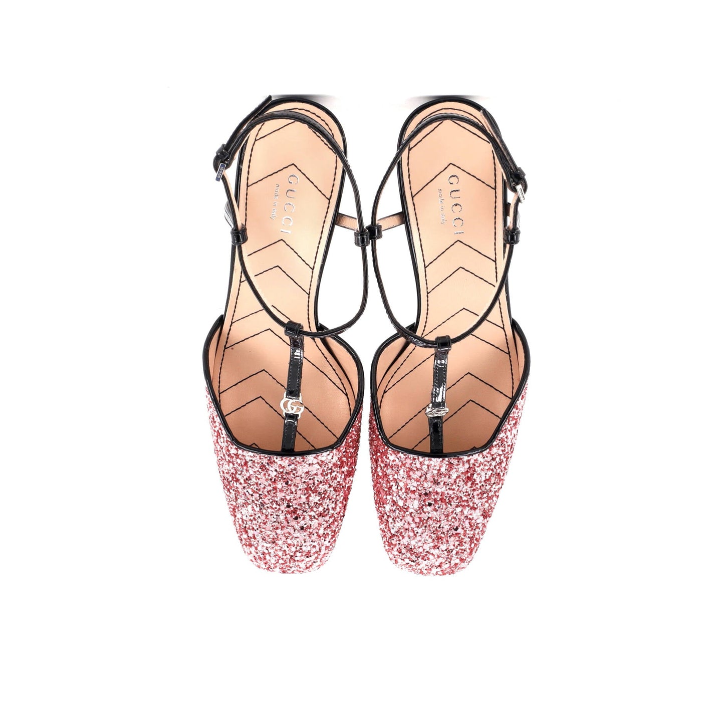 Women's Slingback Pumps Glitter and Patent